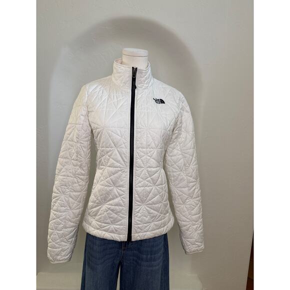 North Face Women’s White Quilted Tamburello Eco Insulation Jacket  - Size Small - Picture 1 of 11